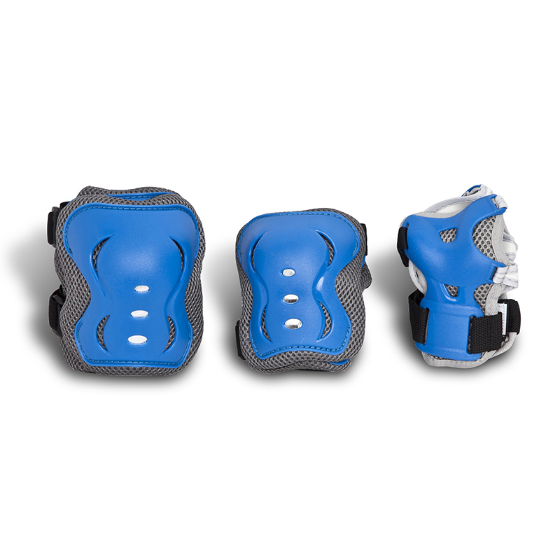 BOYS BLUE INLINE ROLLER SKATE SKATEBOARD SPORTS PROTECTION PADS 