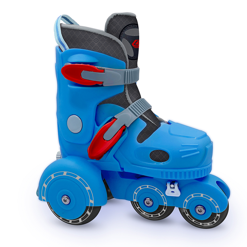 STRONG PP FLASHING WHEEL BLUE ADJUSTABLE INLINE SKATE(SS-208A-2)